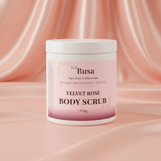 c.aBusa Velvet Rose Body Scrub Jar