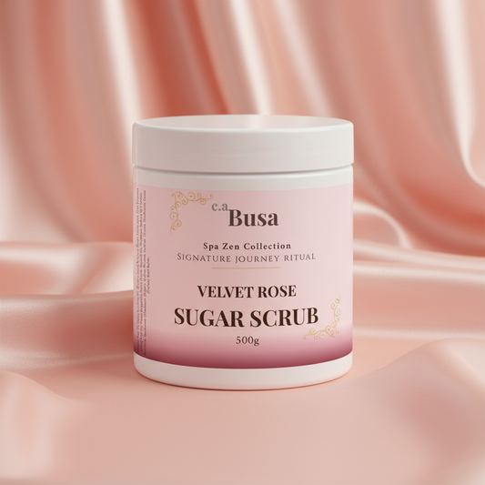 c.aBusa Velvet Rose Sugar Scrub Jar